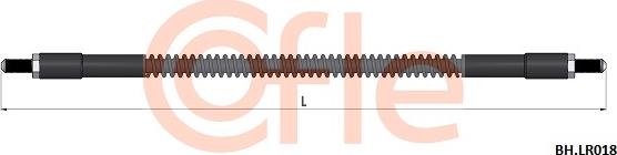 Cofle 92.BH.LR018 - Гальмівний шланг autozip.com.ua