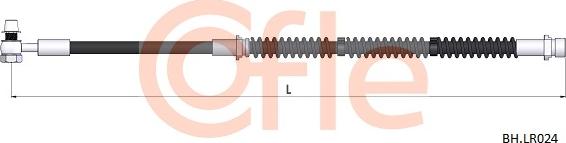 Cofle 92.BH.LR024 - Гальмівний шланг autozip.com.ua