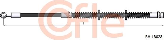 Cofle 92.BH.LR028 - Гальмівний шланг autozip.com.ua