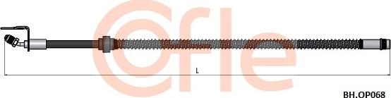 Cofle 92.BH.OP068 - Гальмівний шланг autozip.com.ua