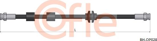 Cofle 92.BH.OP028 - Гальмівний шланг autozip.com.ua