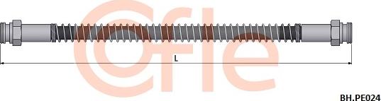 Cofle 92.BH.PE024 - Гальмівний шланг autozip.com.ua