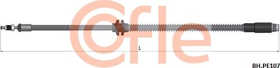 Cofle 92.BH.PE107 - Гальмівний шланг autozip.com.ua