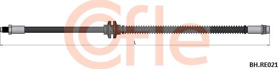 Cofle 92.BH.RE021 - Гальмівний шланг autozip.com.ua