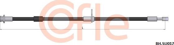 Cofle 92.BH.SU017 - Гальмівний шланг autozip.com.ua