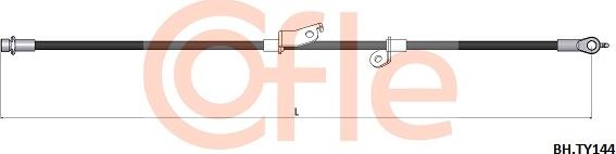 Cofle 92.BH.TY144 - Гальмівний шланг autozip.com.ua