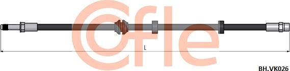 Cofle 92.BH.VK026 - Гальмівний шланг autozip.com.ua
