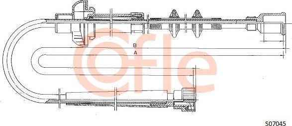 Cofle 92.S07045 - Тросик спідометра autozip.com.ua