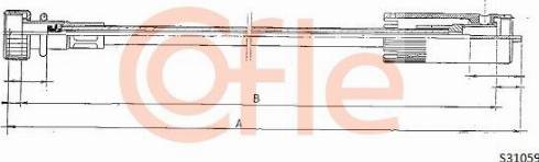 Cofle 92.S31059 - Тросик спідометра autozip.com.ua