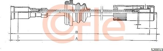 Cofle 92.S20013 - Тросик спідометра autozip.com.ua