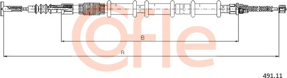 Cofle 491.11 - Трос, гальмівна система autozip.com.ua