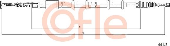 Cofle 441.3 - Трос, гальмівна система autozip.com.ua