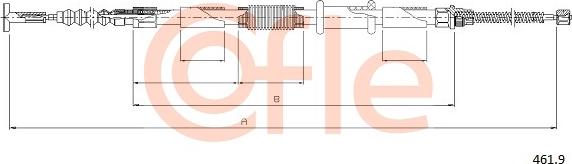 Cofle 461.9 - Трос, гальмівна система autozip.com.ua