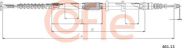 Cofle 461.13 - Трос, гальмівна система autozip.com.ua