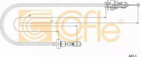 Cofle 463.1 - Тросик газу autozip.com.ua