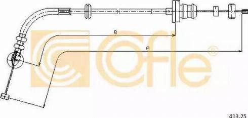 Cofle 413.22 - Тросик газу autozip.com.ua