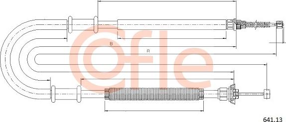 Cofle 641.13 - Трос, гальмівна система autozip.com.ua