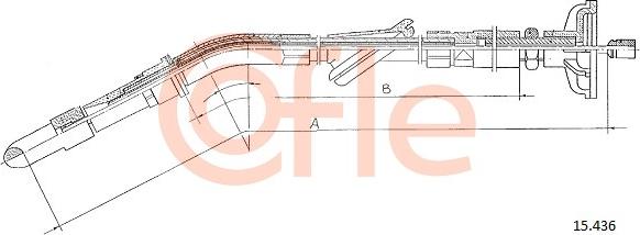 Cofle 15.436 - Трос, управління зчепленням autozip.com.ua