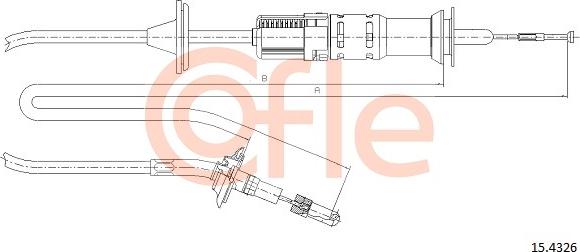 Cofle 15.4326 - Трос, управління зчепленням autozip.com.ua
