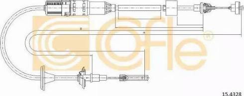 Cofle 15.4328 - Трос, управління зчепленням autozip.com.ua