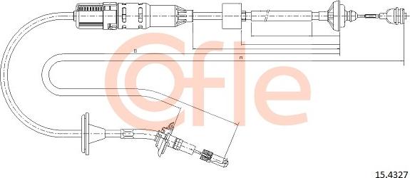 Cofle 15.4327 - Трос, управління зчепленням autozip.com.ua