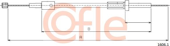 Cofle 1606.1 - Тросик замка капота autozip.com.ua