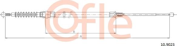 Cofle 10.9023 - Трос, гальмівна система autozip.com.ua