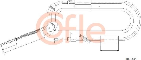 Cofle 10.9335 - Трос, гальмівна система autozip.com.ua