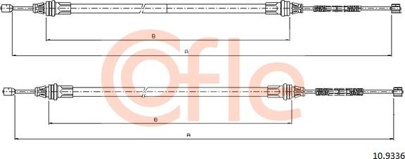 Cofle 92.10.9336 - Трос, гальмівна система autozip.com.ua