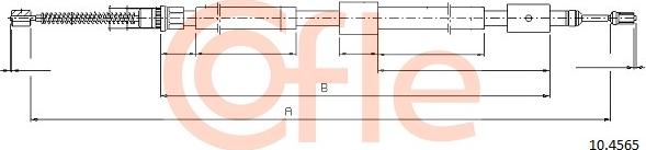 Cofle 10.4565 - Трос, гальмівна система autozip.com.ua