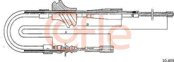 Cofle 10.409 - Трос, гальмівна система autozip.com.ua
