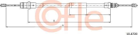 Cofle 92.10.4720 - Трос, гальмівна система autozip.com.ua