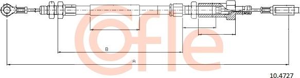 Cofle 10.4727 - Трос, гальмівна система autozip.com.ua