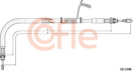 Cofle 10.5348 - Трос, гальмівна система autozip.com.ua
