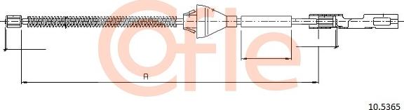 Cofle 92.10.5365 - Трос, гальмівна система autozip.com.ua