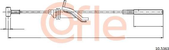 Cofle 10.5363 - Трос, гальмівна система autozip.com.ua