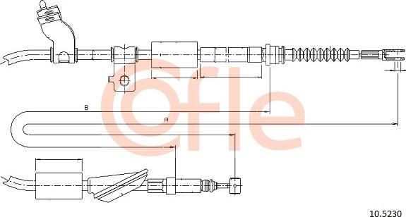 Cofle 10.5230 - Трос, гальмівна система autozip.com.ua
