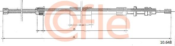 Cofle 10.648 - Трос, гальмівна система autozip.com.ua