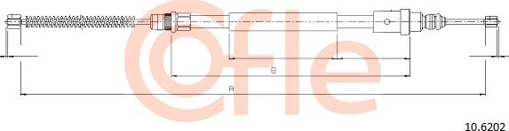 Cofle 10.6202 - Трос, гальмівна система autozip.com.ua