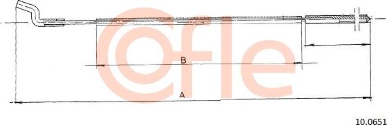 Cofle 10.0651 - Тросик газу autozip.com.ua