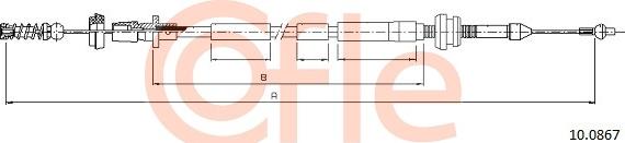 Cofle 10.0867 - Тросик газу autozip.com.ua