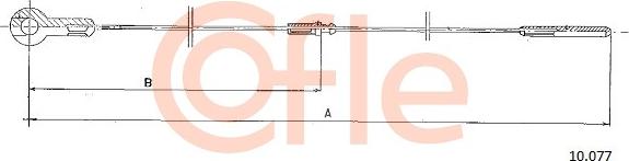 Cofle 10.077 - Тросик газу autozip.com.ua