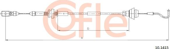 Cofle 10.1415 - Тросик газу autozip.com.ua