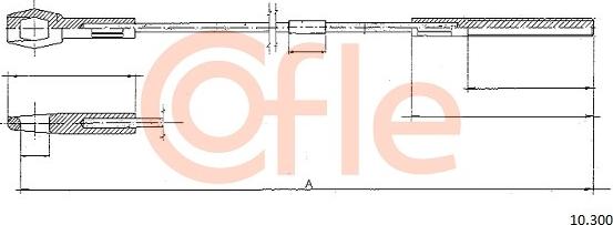 Cofle 10.300 - Трос, управління зчепленням autozip.com.ua