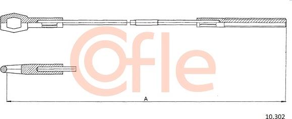 Cofle 10.302 - Трос, управління зчепленням autozip.com.ua