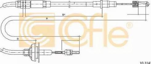 Cofle 10.3141 - Трос, управління зчепленням autozip.com.ua