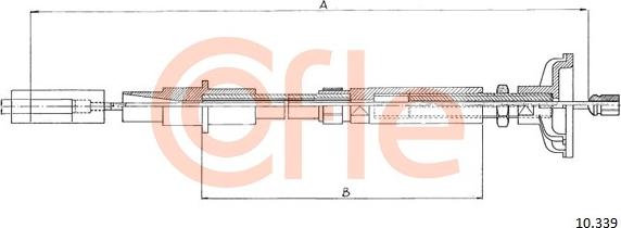Cofle 10.339 - Трос, управління зчепленням autozip.com.ua