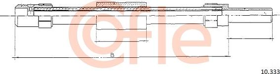 Cofle 10.333 - Трос, управління зчепленням autozip.com.ua