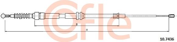 Cofle 10.7436 - Трос, гальмівна система autozip.com.ua