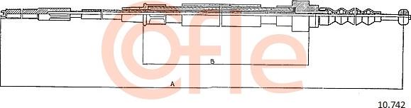 Cofle 10.742 - Трос, гальмівна система autozip.com.ua